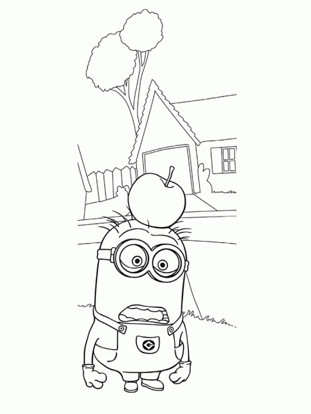 Minionki kolorowanki